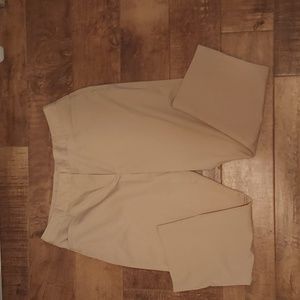 Jaclyn Smith Crop Khaki Dress Pants Size 14
